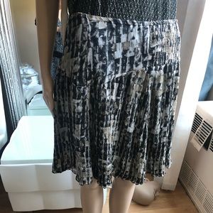 Zara silk summer skirt animal print size L